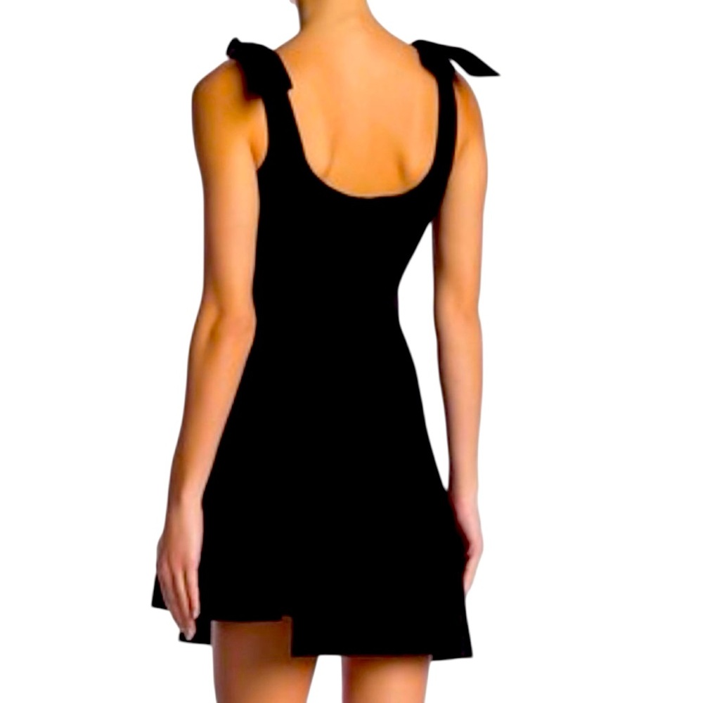 CINQ a SEPT JEANETTE TIED ASYMMETRICAL MINI DRESS - Picture 2 of 9
